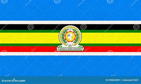 Flag Of The East African Community Symbol Of African Union Stock