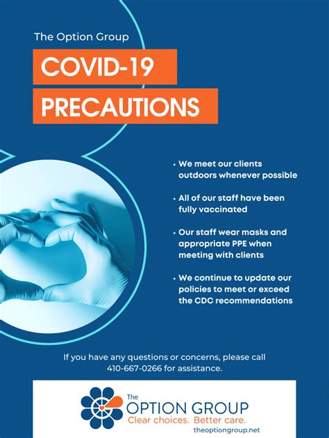 The Option Group Covid 19 Precautions Safety And Health
