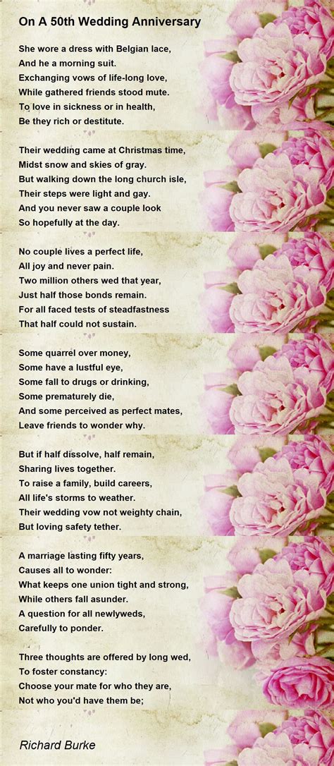 Golden Wedding Poem For Friends Sitedoct Org