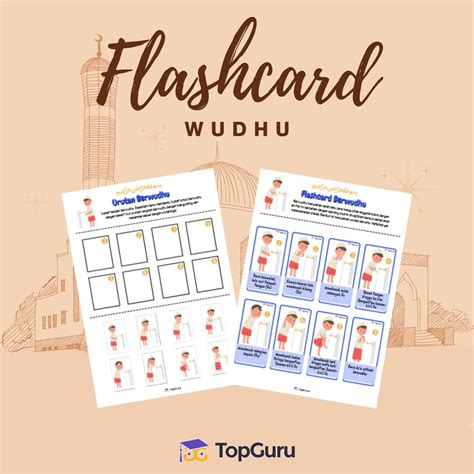 Flashcard Wudhu Belajar Hafalan Guru
