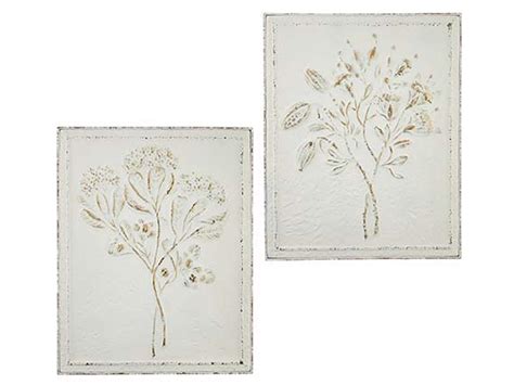 Floral Embossed Metal Wall Art Weirs Furniture