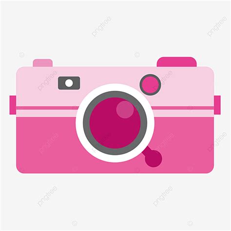 Pink Camera Vector Hd PNG Images Pink Girly Cartoon Camera Clipart