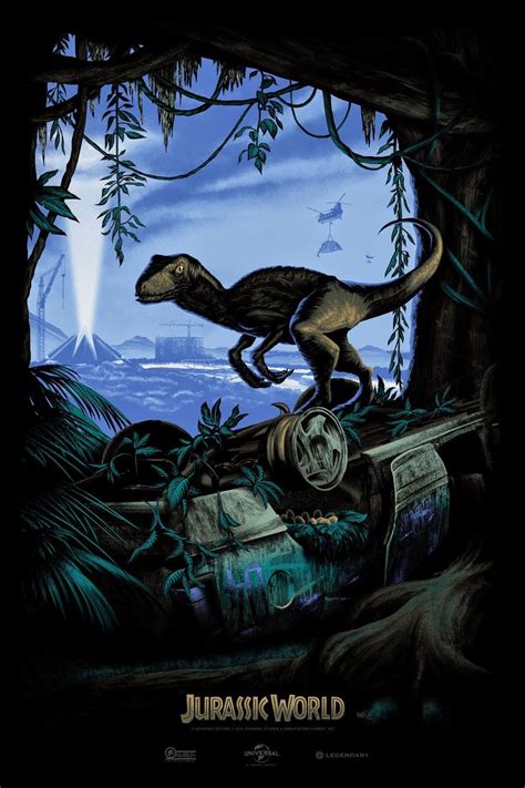 Jurassic World Poster By Mark Englert To Be Distributed At Comic Con Collider
