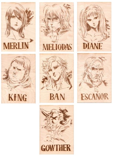 The Seven Deadly Sins Wanted Posters Hopanime