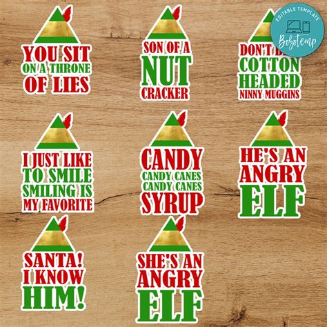 Bundle Buddy Bundle Buddy the Elf Movie Quotes PNG File Templates