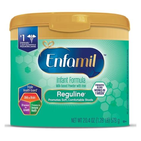 That's more than twice as much formula and, after comparing the nutritional info, they were virtually identical. Enfamil Reguline Powder Formula - 20.4oz : Target