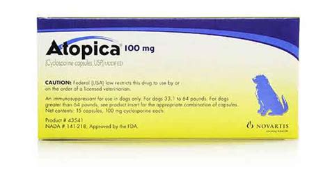 Atopica Cyclosporine Treats Atopic Dermatitis In Dogs Petcarerx