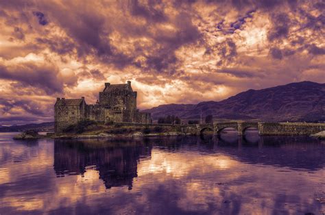 Eilean Donan Castle Blazing Sunset Scotland Edition 02 Flickr