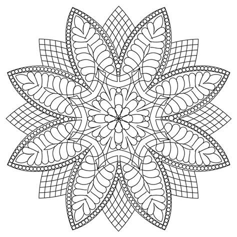 So enjoy these coloring pages of mandala that are very easy for adults as well as kids. bellas feather block 001 | Mandala coloring pages, Pattern ...