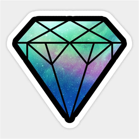 Diamond Galaxy Diamonds Are Forever Sticker Teepublic