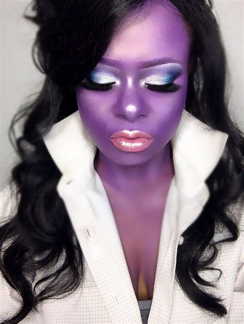 Purple Face Paint Character Makeup Makeup Halloween Face Makeup