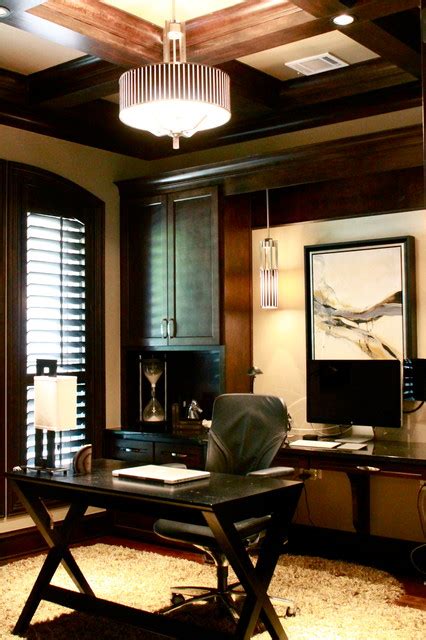 See more ideas about masculine office decor masculine office decor. Contemporary Masculine Home - Contemporary - Home Office ...