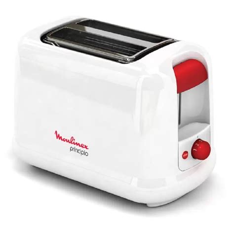 Moulinex White Principio 850w 2 Slice Toaster Lt160127
