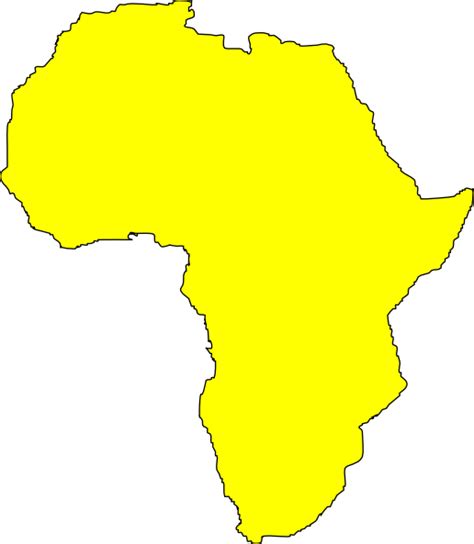 Printable Blank Africa Map With Outline Transparent Png Map Images
