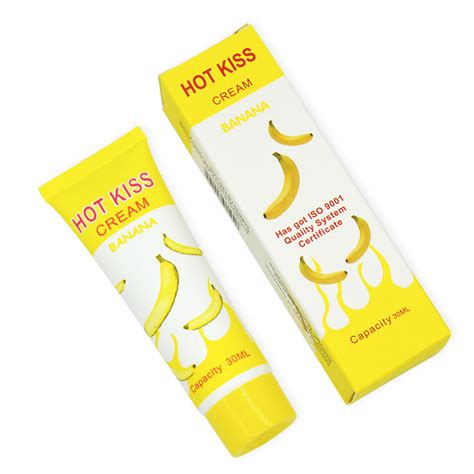 Hot Kiss Lubricant Banana Cream Sex Lube Body Massage Oil For Anal Sex