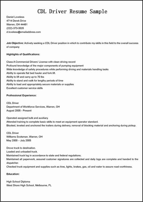Heavy equipment operator cover letter and heavy equipment operator resume truck driver resume sample resume companion pin truck driver application letter sample. Cdl Truck Driver Job Description for Resume Inspirational ...