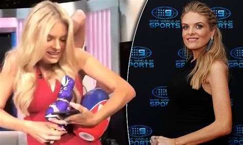 Erin Molan Uses Her Baby Bump To Transport Easter Eggs Daily Mail Online