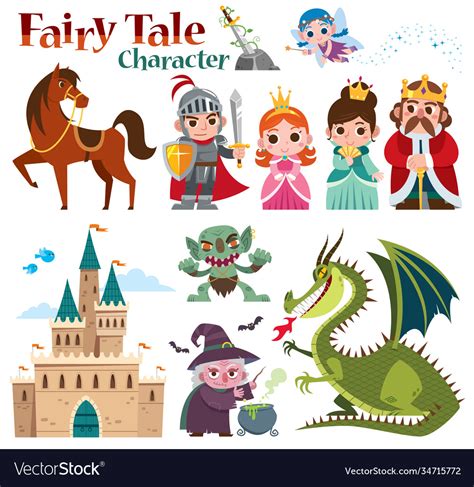 Fairy Tales Characters Royalty Free Vector Image