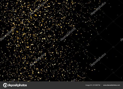 Gold Glitter Texture Isolated Black Amber Particles Color Celebratory