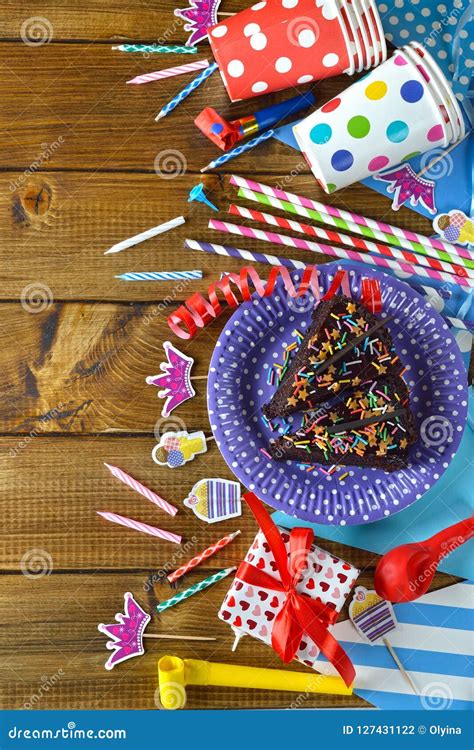 Accessories For Birthday Parties Stock Photo Image Of Holiday Sweets