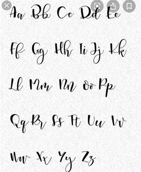 Calligraphy Hand Lettering Alphabet Calligraphy Handwriting