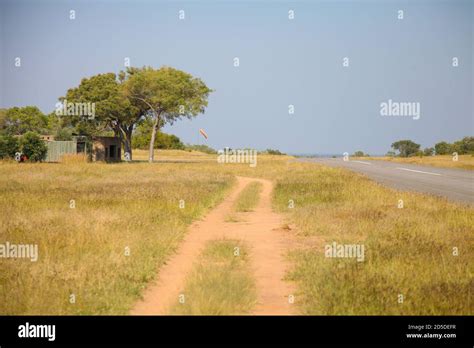 Small Bush Airport And Runway On A Private Game Reserve In South Africa