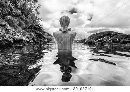 Naked Woman Bathing Image Photo Free Trial Bigstock