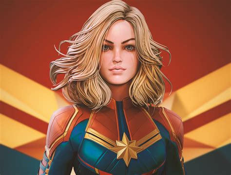 Captain Marvel Newartwork Hd Superheroes 4k Wallpapers Images