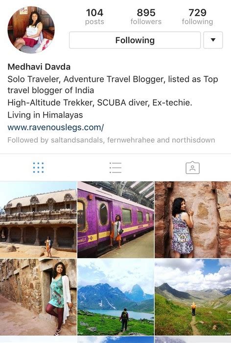 20 Indian Female Travelers To Follow On Instagram In 2017