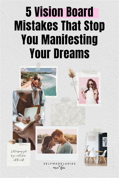 5 Vision Board Mistakes That Might Stop You Manifesting