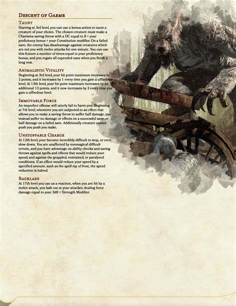 Ulfhednar V20 A Bestial Strength Based Martial Class Use Your