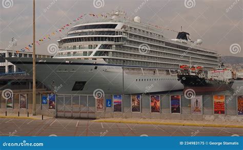 Viking Venus Cruise Ship Piraeus Greece Editorial Image Image Of
