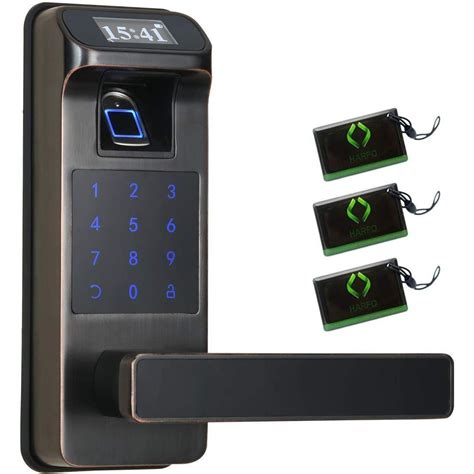 Harfo Fingerprint Door Level Lock With Touchscreen And Oled Display