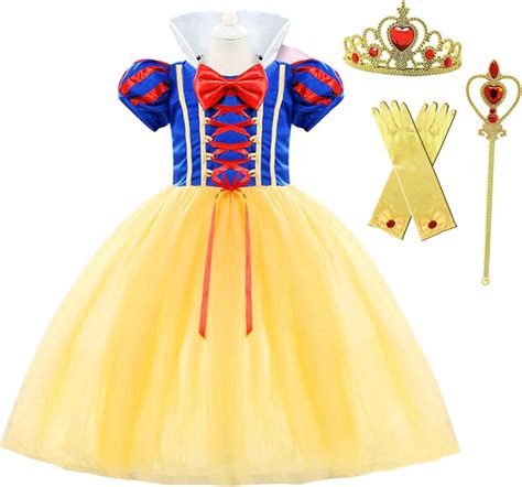 فستان الأميرة شوايات فستان سنو وايت كوخ للحفلات الهالوين كرنفال الفاخر 3 4 Years Amazonae