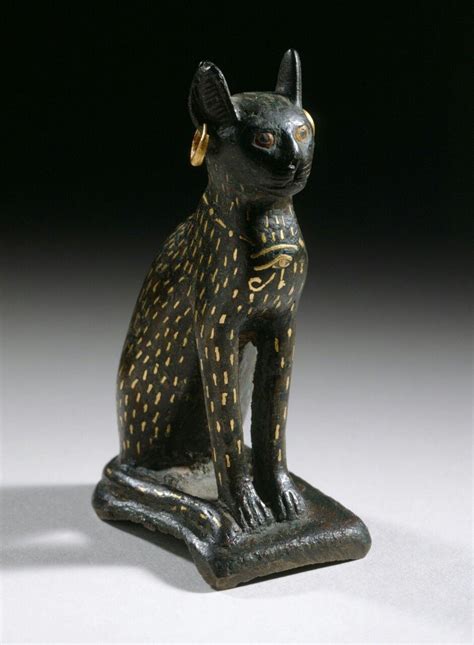 Figurine Of The Goddess Bastet As A Cat Egypt 21st 26th Dynasty 1081 525 Bc Bronze