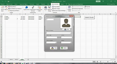 Cadastro Usuário Excel Vba Aprenda De Forma Simples Cadastro Usuário