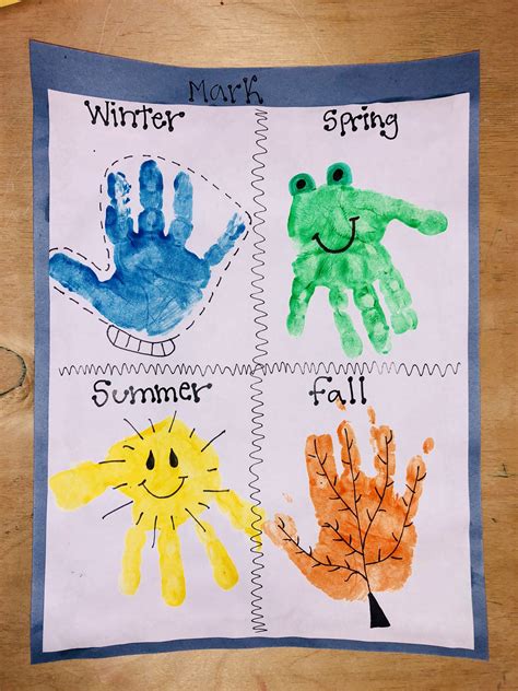 Preschool Activities Seasons Of The Year