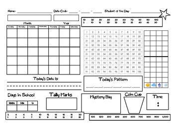 Saxon Math Meeting Calendar Pages 1st Grade by Nicole Jenkins First