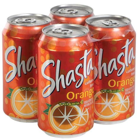 12 Oz Cans Of Shasta Orange Soda 4 Ct Packs Orange Soda Orange