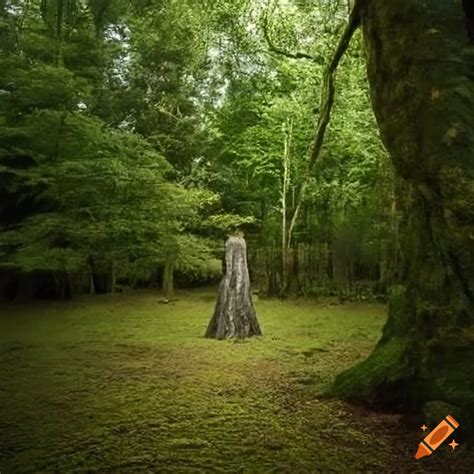 Leonora Carrington Wide View Panorama Of A Forest Guardian Looking Out