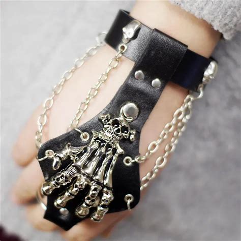 skeleton hand slave bracelet