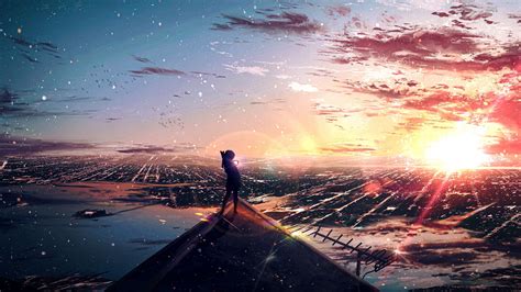 Tons of awesome anime sunset 4k wallpapers to download for free. Download 5120x2880 Anime Landscape, Sunset, Cityscape ...