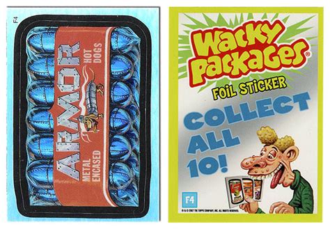 Wacky Packages 6th Series 2007 Foil Sticker Armor