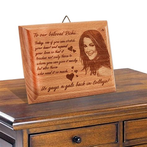 Buy Send Engraved Wooden Photo Plaque Frame T My Emotions