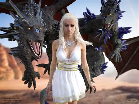 Daenerys Mother Of Dragons Game Of Thrones By Vizzee On Deviantart