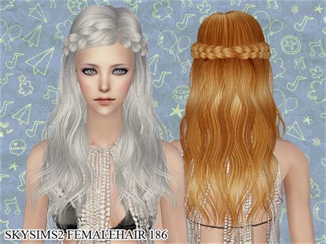 The Sims Resource Skysims Hair 186