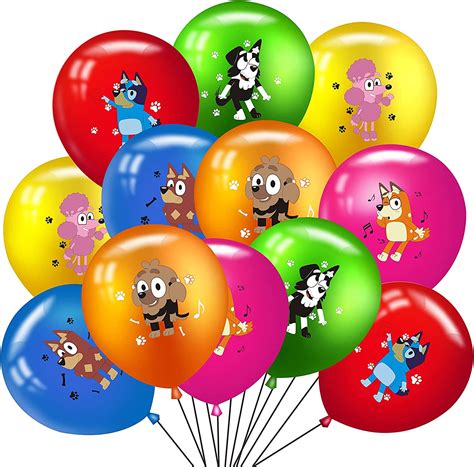 48pcs Bluey And Bingo Latex Balloons Party Supplies Ubuy Jordan