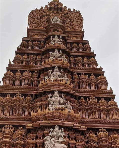 The Gopuram Tower At The Famous Temple Of Srikantesvara At Nanjangud