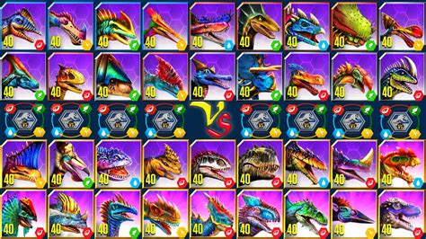 All Supersaurus Hybrids Max Lv 40 Tournament Jurassic World The Game