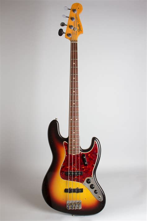 1966 Fender Jazz Bass Sunburst Lacquer Excellent Gigbag With Images Fender Jazz Bass Fender
